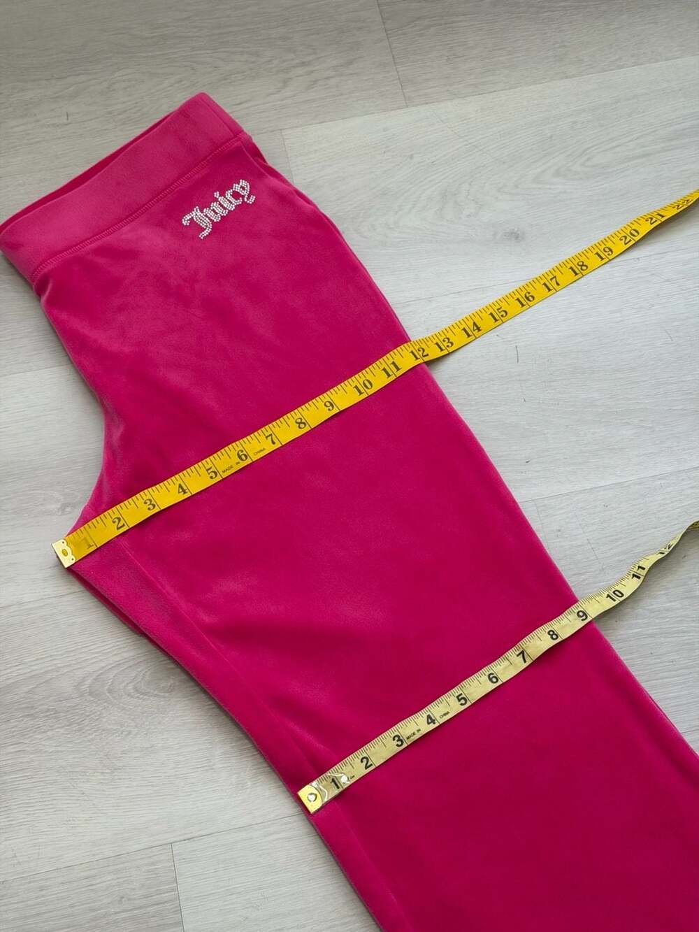 Juicy Couture Velour Rhinestone Tracksuit Set Hot Pink Size M - Picture 6 of 7